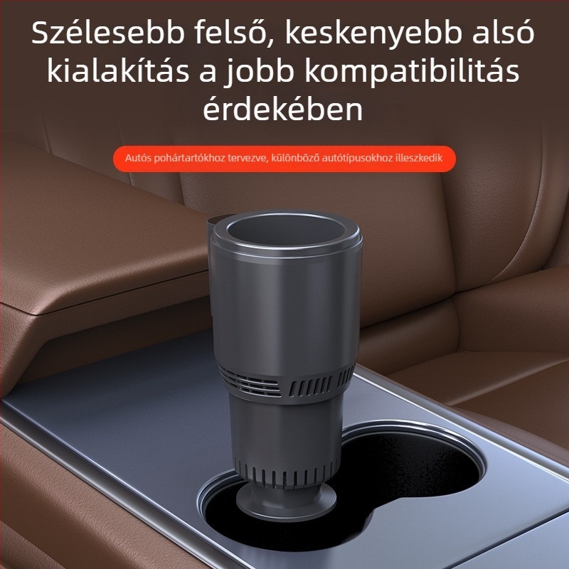 Autós termosz forró és hideg italokhoz, 12V melegítés, gyors hűtés – kettős funkciójú termosz autóhoz