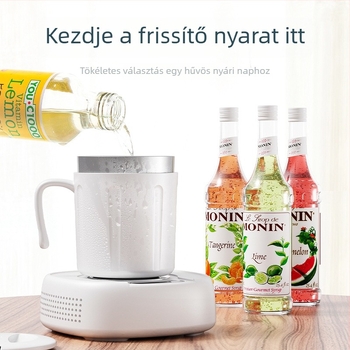 Hordozható italos pohár hűtéssel és melegítéssel, kettős funkciójú hőmérséklet-szabályozás, beépített fűtőelem