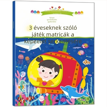 3 éveseknek szóló matricás könyv: figyelemfejlesztés és korai tanulás