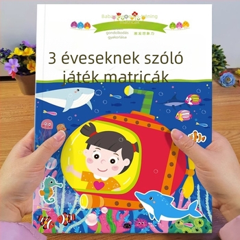 3 éveseknek szóló matricás könyv: figyelemfejlesztés és korai tanulás
