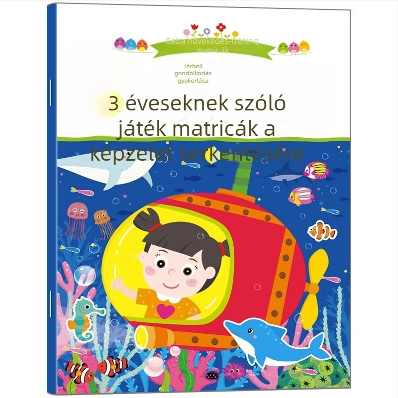 3 éveseknek szóló matricás könyv: figyelemfejlesztés és korai tanulás