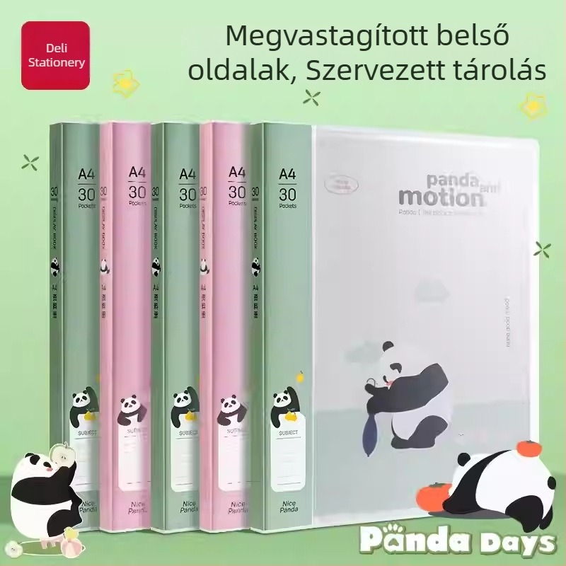 Deli XM703 Panda Series iratrendező iroda számára, 30/40/60 oldalas
