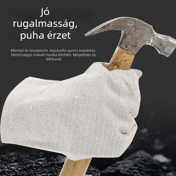 Vászon kesztyű hegesztéshez, védő, csúszásmentes, kopásálló, vastagított, dupla rétegű