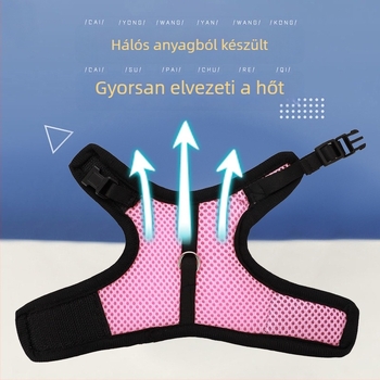 Mellény-stílusú mellkas-hám kisállatok számára pórázzal — nyulak és tengerimalacok számára