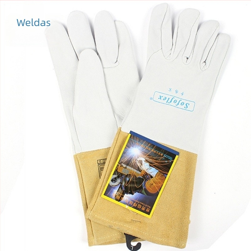 Weldas/Weiteshi TIG hegesztő kesztyűk 10-1008/10-1009, bőr, rövid fazon, extrán puha