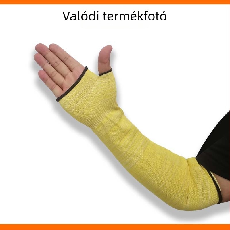 Hosszú hegesztő karvédő ujjvédő aramid szálból, lángálló, vágás- és égés elleni védelem.