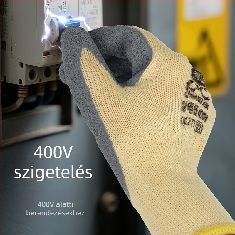 Create Credit 277 Izoláló kesztyű alacsony feszültségű alkalmazásokhoz, kopásálló, csúszásmentes elektromos karbantartáshoz