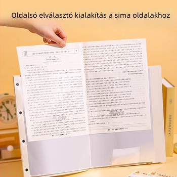 Deli A3 vizsga lap mappa 40 beilleszthető oldalával, irodai iratok rendező diákok számára