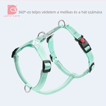 Mellény-stílusú hám pórázzal, kutyáknak minden méretben