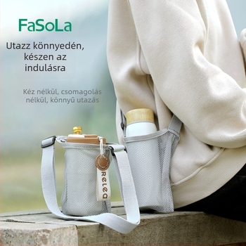 FaSoLa Kültéri hordozható szigetelt kulacs-tok, univerzális nagy kapacitású, váll- vagy kézben hordható