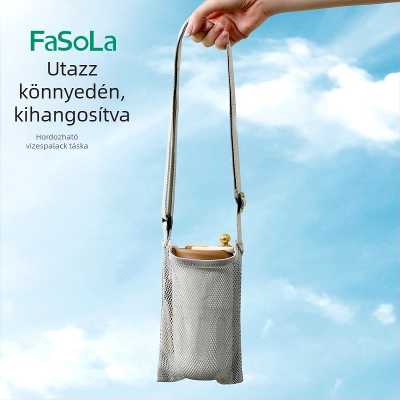 FaSoLa Kültéri hordozható szigetelt kulacs-tok, univerzális nagy kapacitású, váll- vagy kézben hordható