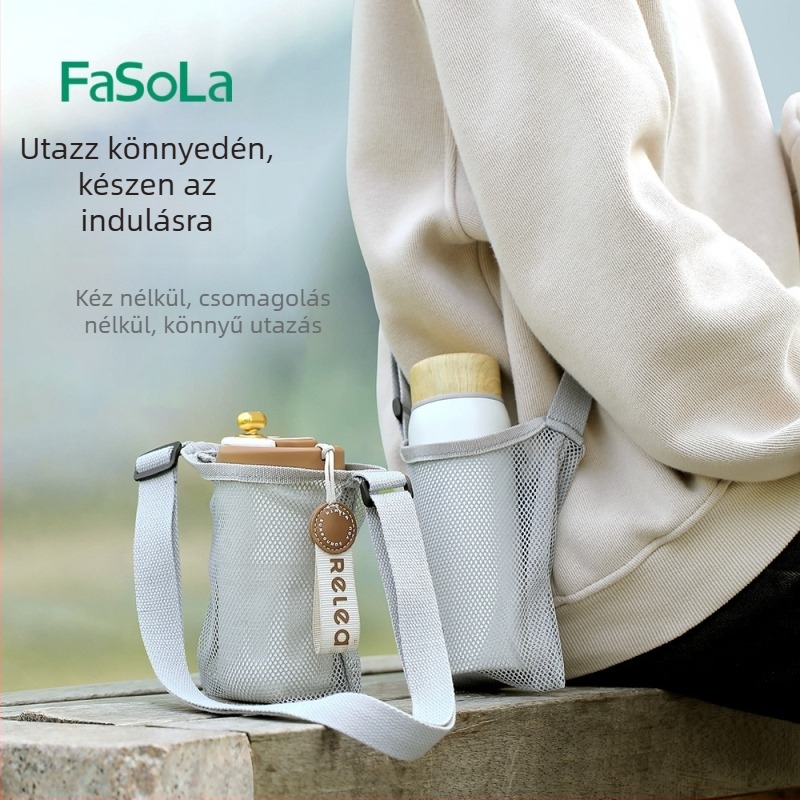FaSoLa Kültéri hordozható szigetelt kulacs-tok, univerzális nagy kapacitású, váll- vagy kézben hordható