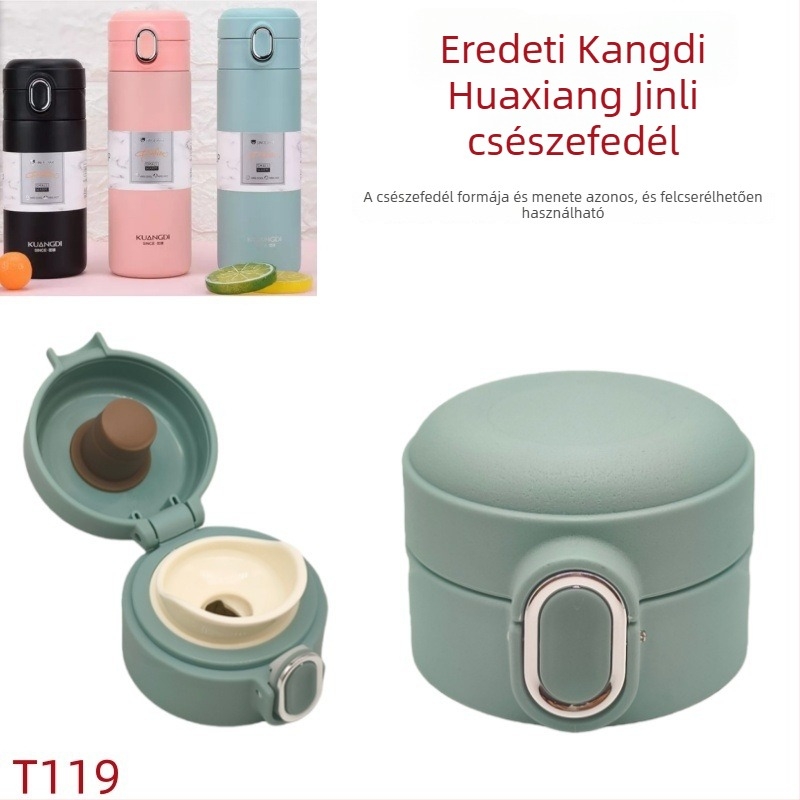 T119 Kuangdi termos kupak, Huaxiang víz pohár kiegészítők, Jinli kupak Nr. 8003, pop-up fedél, szivárgásmentes