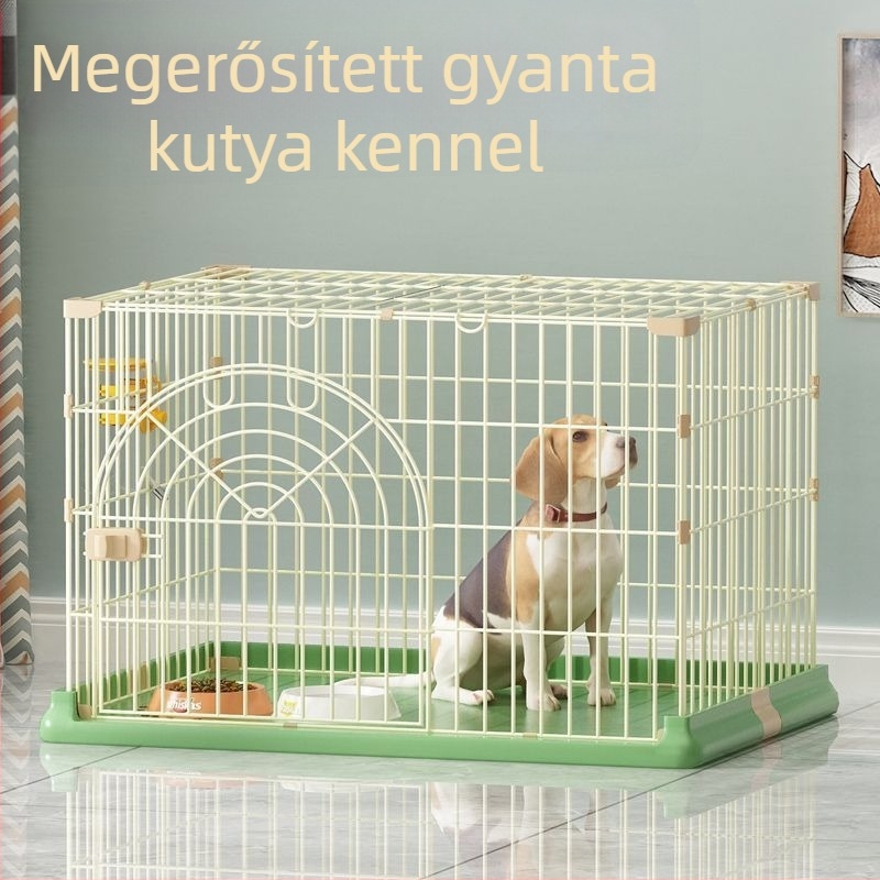 Vasból készült kutyakeret kutyák számára a kicsiktől a nagyokig, beltéri használatra, légáteresztő, könnyen összeszerelhető