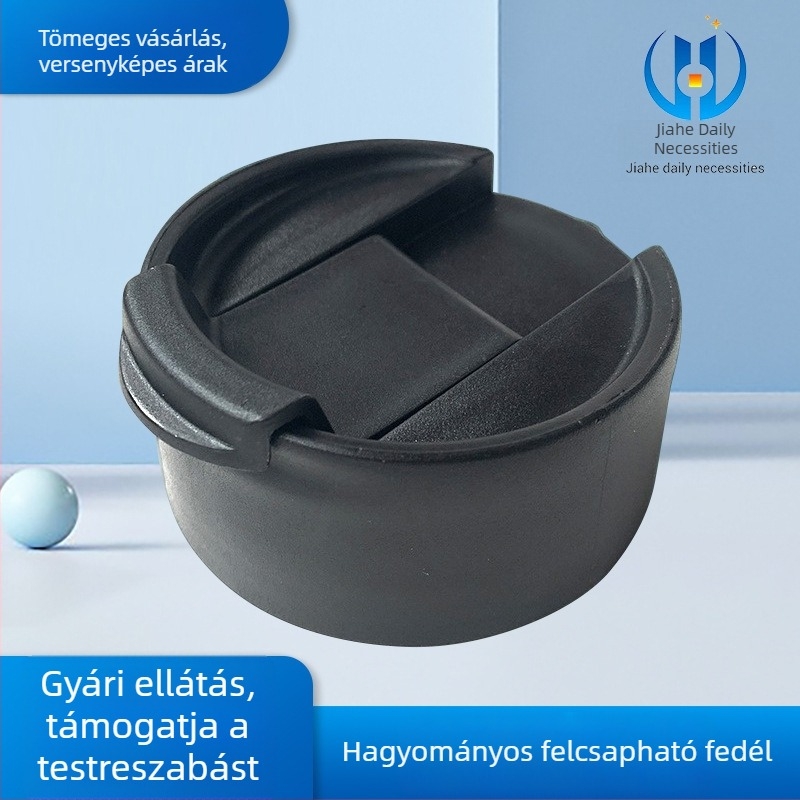 Flip-top fedél poharakhoz, univerzális átmérő, rozsdamentes acél termosz fedél és műanyag pohárfedél