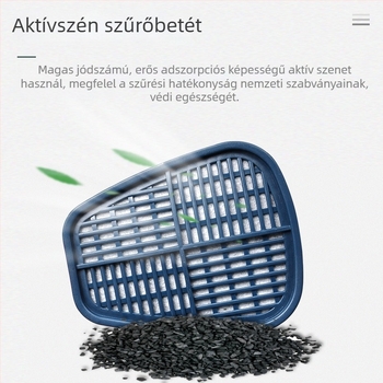 Baoweikang 3903 Gázmaszk Szűrő Doboz Aktivált Szénnel Organikus Gőzök és Szagok Számára