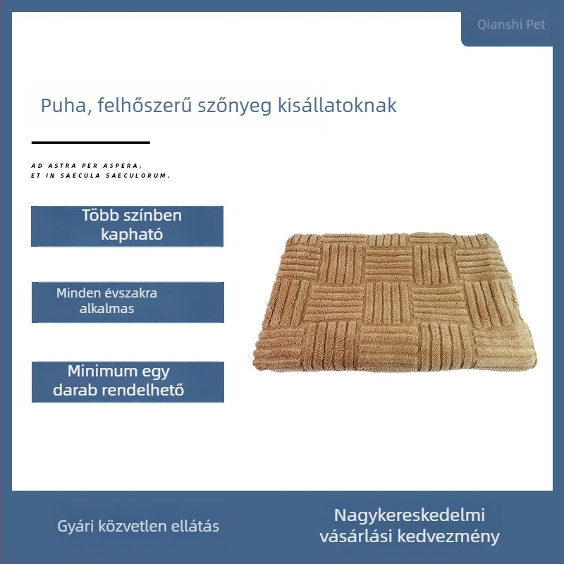 Puha négyszögletes plüss kis- és közepes méretű kutyáknak és macskáknak