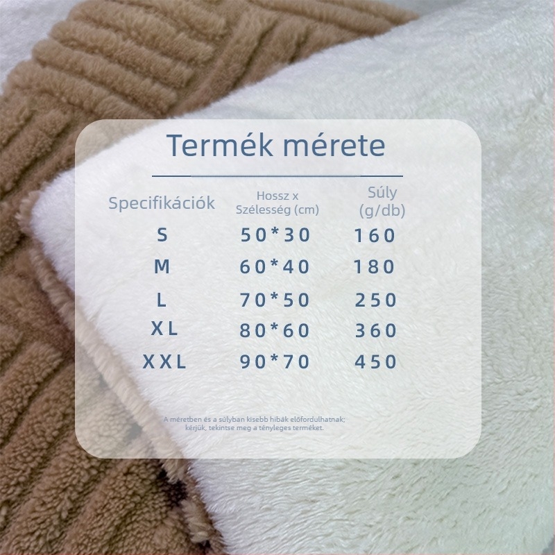 Puha négyszögletes plüss kis- és közepes méretű kutyáknak és macskáknak