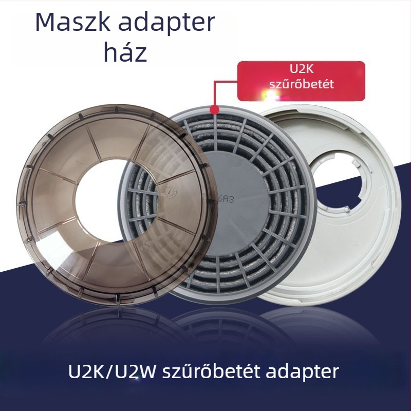 U2K/U2W szűrőelem adapterhéj; univerzális ház 7502/6200 védőmaszkhoz