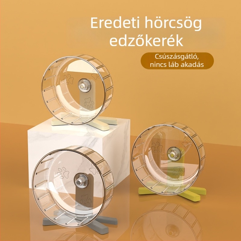Eredeti állványos futókerék hörcsögnek, nagy műanyag edzőkerék