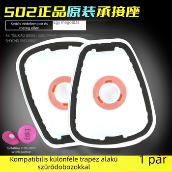 502 tartó 2097 szűrőelemhez, aktív szén szűrőgyapot, trapéz alakú szűrődoboz gázmaszkhoz