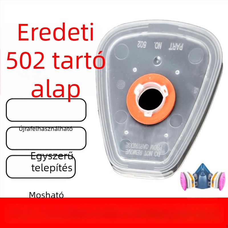 502 tartó 2097 szűrőelemhez, aktív szén szűrőgyapot, trapéz alakú szűrődoboz gázmaszkhoz