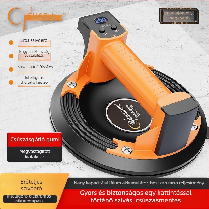 8 hüvelykes vákuumpumpa automatikus levegő-utánpótlással és elektromos szívófejjel a nehéz üveg- és csempemeléshez