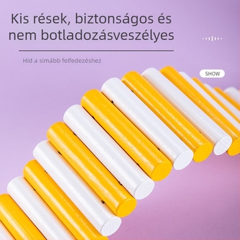 Fahéj hörcsög létra játék, pasztell macaron színekben, mászáshoz és elrejtőzéshez a ketrecben.