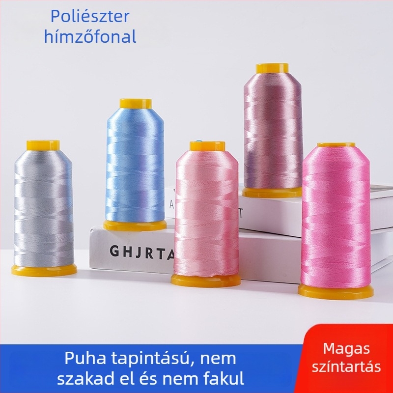 Hongtai 108D/2‑szálas, magas szakítószilárdságú cérna pagoda sátorhoz, kabátokhoz és kanapévarráshoz (poliszter fényes)
