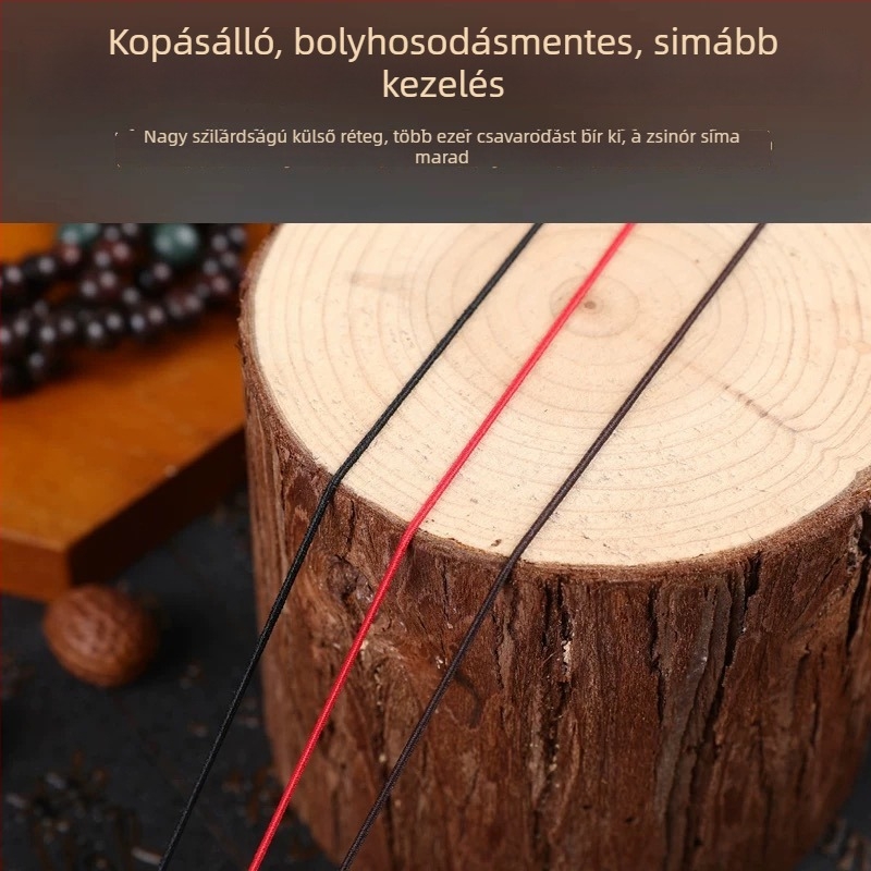 Kiváló minőségű rugalmas zsinór maggal körülvett gyöngyfűzéshez, kopásálló karkötő-zsinór, ékszerkészítéshez