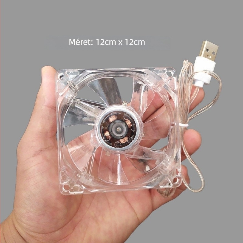 Hamsterketreces ventilátor nyári hűtéshez, szellőzéshez, hőelvezetéshez és szagtalanító játékhoz