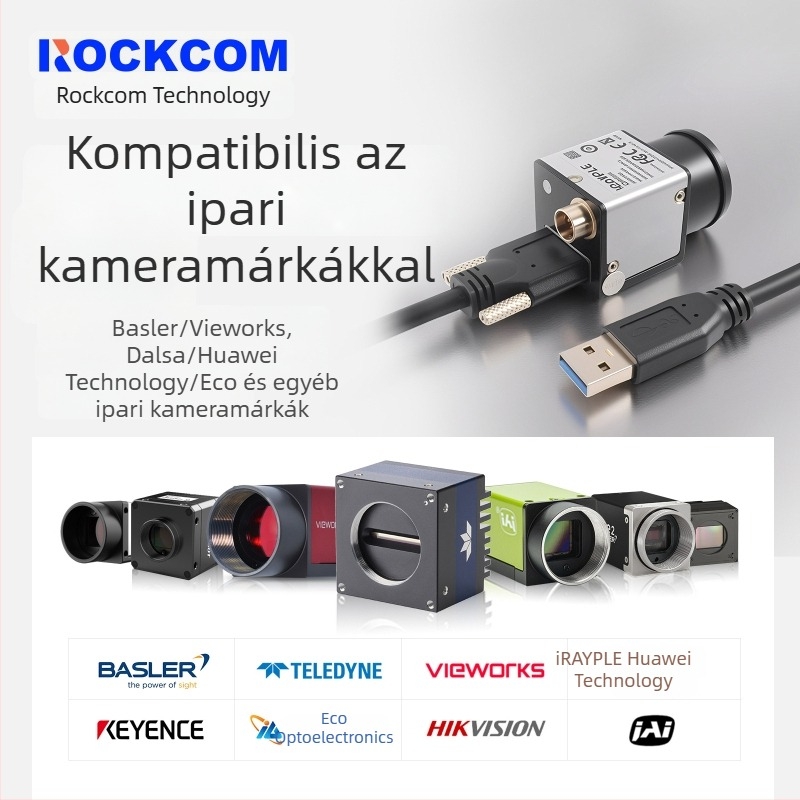 USB 3.0 A-male Micro-B adatkábel csavaros fejjel ipari kamerákhoz (Hikvision, Huarui, Daheng)