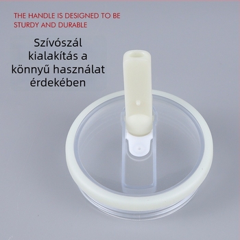 40oz-os pohárfedél színes megvastagodott dizájnnal és egyenes szájú szívószállal