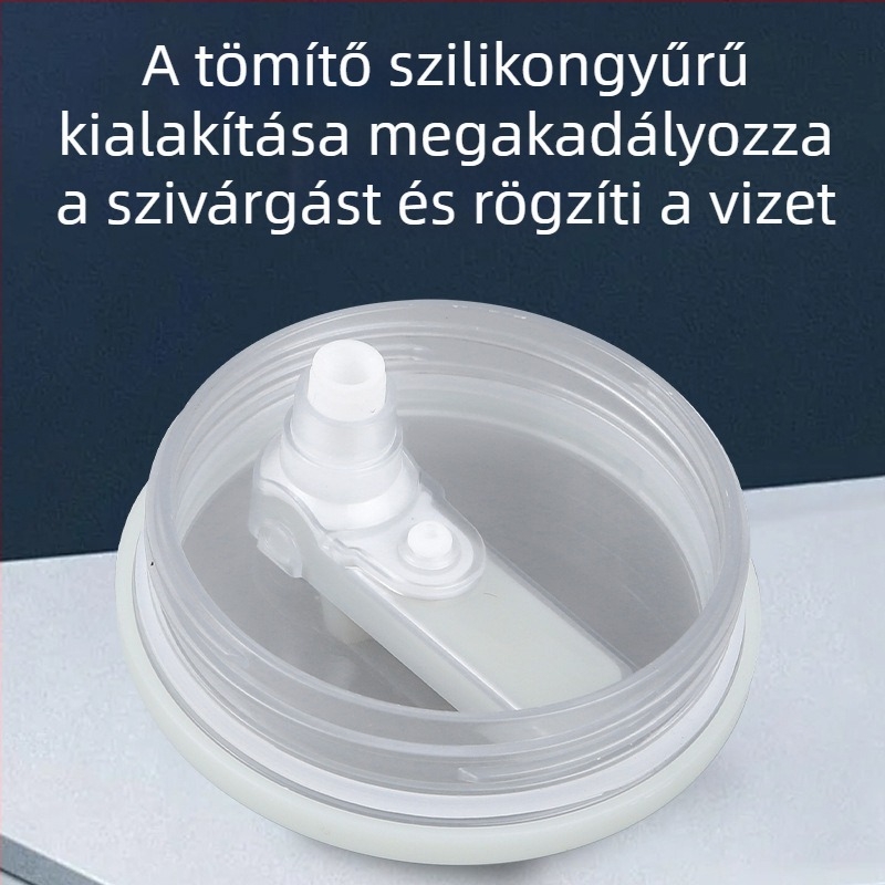 40oz-os pohárfedél színes megvastagodott dizájnnal és egyenes szájú szívószállal