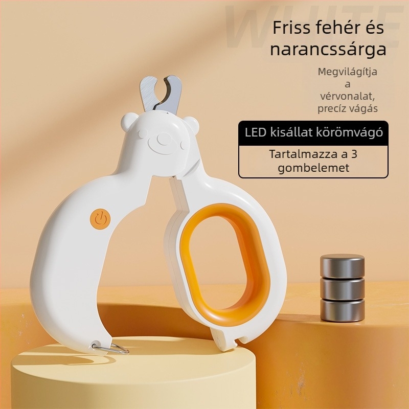LED világítású körömvágó készlet macskáknak és kutyáknak