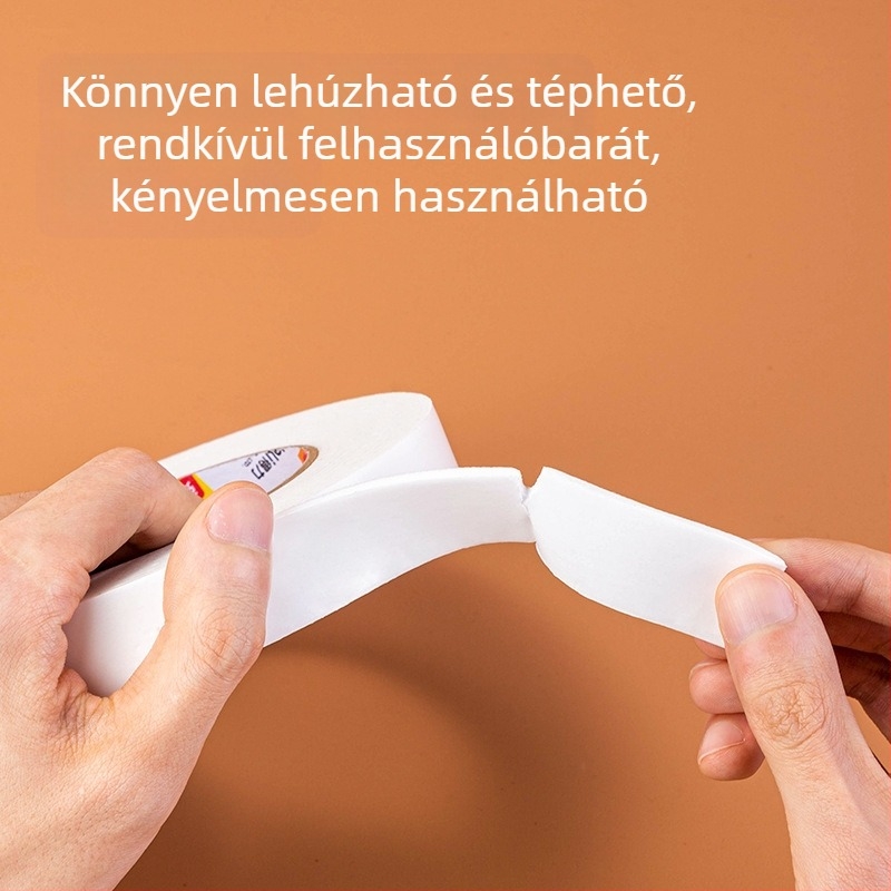 Deli habosított dupla ragasztó szalag, 24 mm széles, 2,5 mm vastag, könnyen téphető