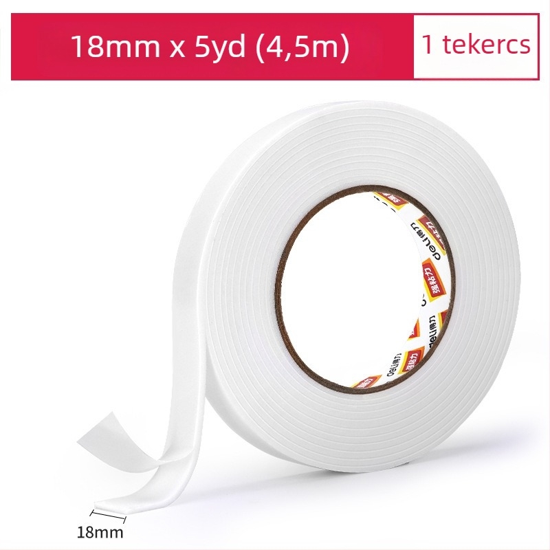 Deli habosított dupla ragasztó szalag, 24 mm széles, 2,5 mm vastag, könnyen téphető