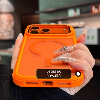 Universális iPhone tok teljes körű kamera védelmével, rejtett állvánnyal és mágneses töltéssel (TPU+PC)