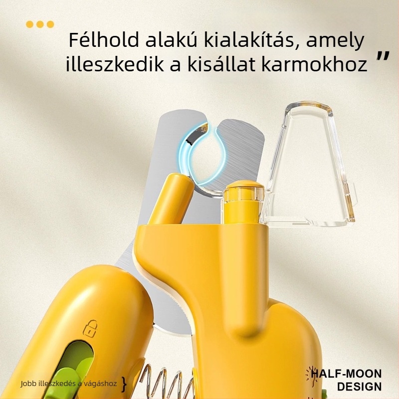 Világító körömvágó olló macskáknak, kezdőbarát körömolló nyulaknak és kutyáknak