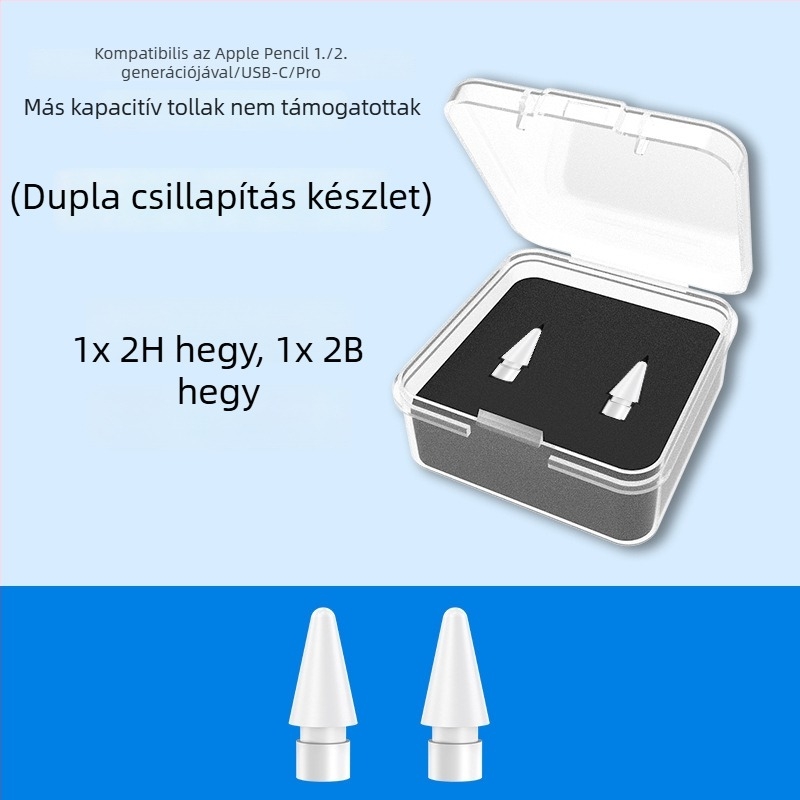 Apple Pencil Pro cserélhető hegye, kopásálló, csendes tollhegy iPadhez