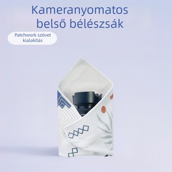Objektív tok nyomtatott belsővel, öntapadós és redőzött kialakítással, teljes lefedettség