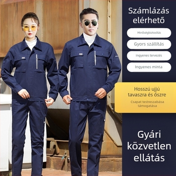 Férfi munkaruha készlet hosszú ujjú poliester–pamutból gyárban, hegesztéshez és bányászathoz