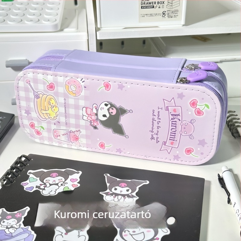 Sanrio írószertáskák kollekciója, nagy kapacitású, koreai verzió, középiskolásoknak és gimnáziumi diákoknak, stílusos multifunkcionális tolltartó