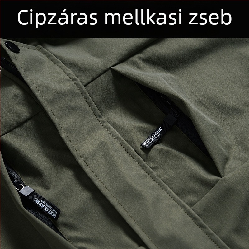 Férfiaknak kamufláz készlet tavasz–ősz, kültéri munkaruha, vízálló és tartós