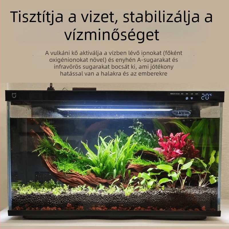 Akvarisztikus aljzat: vulkáni kő alapú aljzat növényeknek, trágyázó anyag és szűrőanyag
