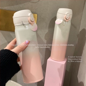 Sakura termosz 304 rozsdamentes acélból, 500 ml, hordozható, páros ajándék