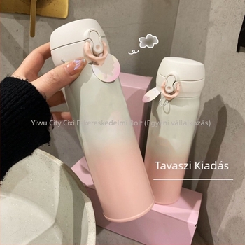 Sakura termosz 304 rozsdamentes acélból, 500 ml, hordozható, páros ajándék