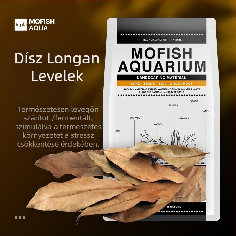 Akvarisztikus táj dekoráció szárított virágokkal, márka Cuttlefish, 50 db, méret 1
