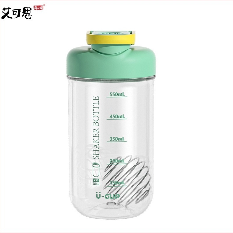 Acus 750 ml Tritan shaker pohár, fogantyúval és nyomófedéllel, szivárgásmentes italokhoz