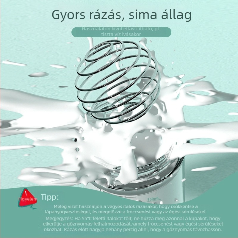 Acus 750 ml Tritan shaker pohár, fogantyúval és nyomófedéllel, szivárgásmentes italokhoz